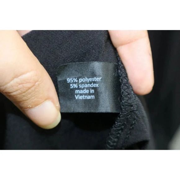 Lane Bryant Black Ruched Maxi Dress-Size 26/28-Side Slit-Back Zip - Picture 6 of 10